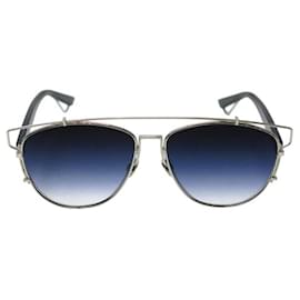 Christian Dior-CHRISTIAN DIOR TECHNOLOGIC RCS01 SILVER SUNGLASSES-Silvery