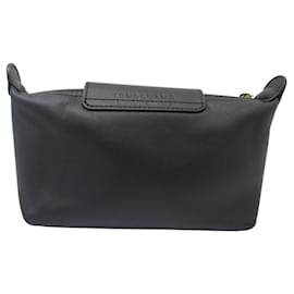 Longchamp-NINE COSMETIC CASES + LONGCHAMP LE PLIAGE XTRA BLACK LEATHER CARD HOLDER-Black