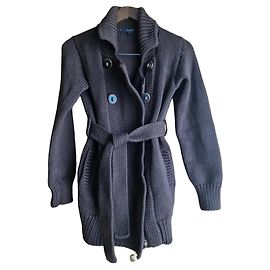 Gucci Cardi Coat Brown Wool Belted Brown