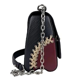 Louis Vuitton-Louis Vuitton Epi Twist MM Shoulder Bag-Beige,Dark red,Navy blue