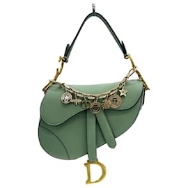 Christian Dior-Christian Dior Green Saddle Bag-Green