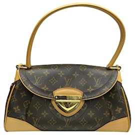 Louis Vuitton-Louis Vuitton Monogram Beverly MM Shoulder Bag-Brown,Monogram