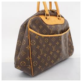 Louis Vuitton-Bolsa Deauville Monogram Louis Vuitton-Marrom