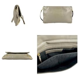 Balenciaga-Balenciaga Shoulder Bag in Gray and Khaki-Brown,Khaki
