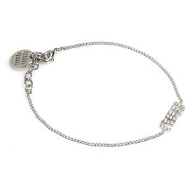 Pulseira de charme prateada Miu Miu Prata