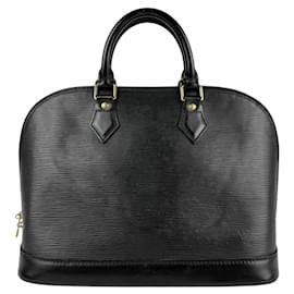 Louis Vuitton-Louis Vuitton Epi Alma Handbag in Noir-Black