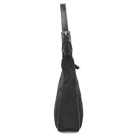 Fendi-Fendi Black Leather Shoulder Bag-Black