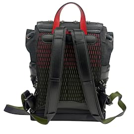Christian Louboutin-Christian Louboutin Black Denim Backpack-Black