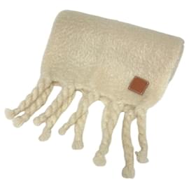 Loewe-Loewe Anagram Scarf-Beige,Cream