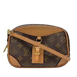 Louis Vuitton-Louis Vuitton Deauville Mini Monogram Shoulder Bag-Brown,Monogram