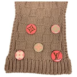 Louis Vuitton-Louis Vuitton Constance Echarpe Scarf-Pink,Beige