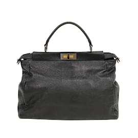 Fendi-Sac à main Fendi 8BN210 Peekaboo Large-Noir