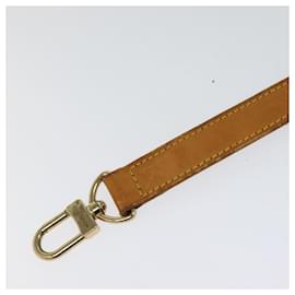 Louis Vuitton-LOUIS VUITTON Adjustable Shoulder Strap Leather 32.7""-39.8"" Beige Auth 105378-Beige