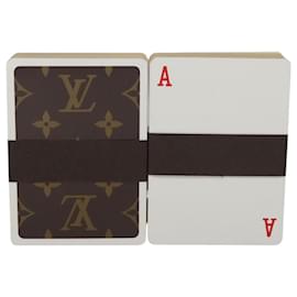 Louis Vuitton-LOUIS VUITTON Monogram Dice Playing Cards set LV Auth 110738S-Monogram