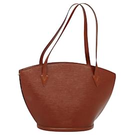 Louis Vuitton-LOUIS VUITTON Epi Saint Jacques Shopping Shoulder Bag Brown M52263 Auth 114678-Brown