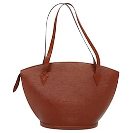 Louis Vuitton-LOUIS VUITTON Epi Saint Jacques Shopping Shoulder Bag Brown M52263 Auth 114678-Brown