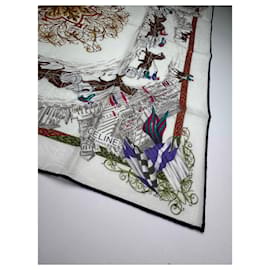 Céline-CELINE Scarves T.  Silk-White