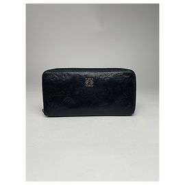 Cartera de cuero Loewe Madrid Puzzle vintage negra Negro