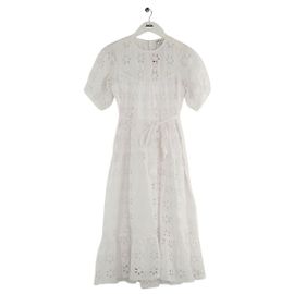 Lk Bennett Robe en coton blanche Blanc