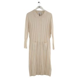 Lk Bennett Vestido de lã ecru Cru