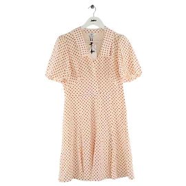 Abito Hilde in seta beige Lk Bennett Beige