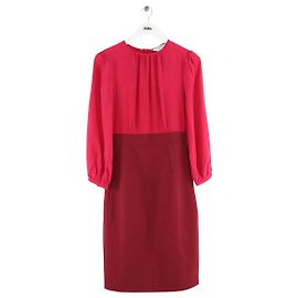 Vestido Suzette de seda burdeos Lk Bennett Burdeos