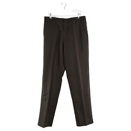 Thierry Mugler Braune weite Wollhose Braun