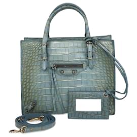 Balenciaga-BALENCIAGA Handbags T.  Exotic leathers-Blue