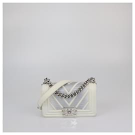 Chanel-CHANEL Handbags T.  Leather-Silvery