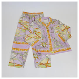 Emilio Pucci-EMILIO PUCCI Trousers T.FR 40 Silk-Multiple colors