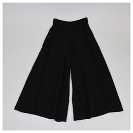 Dior-DIOR Trousers T.FR 42 Silk-Black