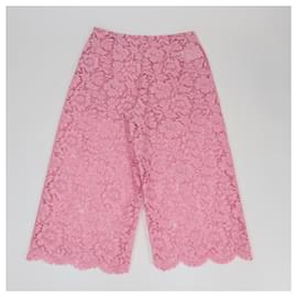 Valentino Garavani-VALENTINO GARAVANI Trousers T.FR 42 Cotton-Pink