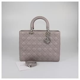 Dior-DIOR Handbags T.  Leather-Grey