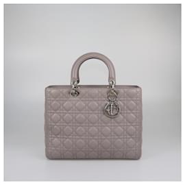 Dior-DIOR Handbags T.  Leather-Grey