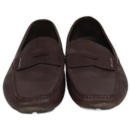Prada-PRADA Flats T.EU 7 Leather-Brown