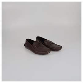 Prada-PRADA Flats T.EU 7 Leather-Brown