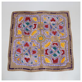 Autre Marque-NON SIGNE / UNSIGNED Scarves T.  Silk-Brown