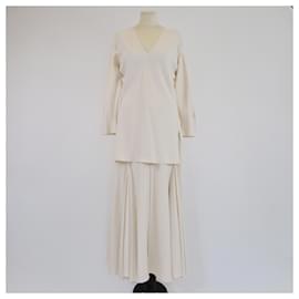 Marni-MARNI Trousers T.FR 46 Viscose-Cream