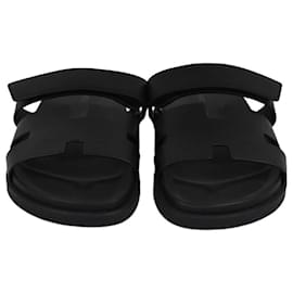 Hermès-HERMES Flats T.EU 43 Leather-Black