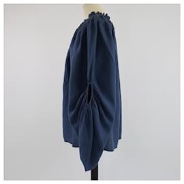 Autre Marque-PIECE OF WHITE Dresses T.International S Linen-Blue
