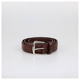 Cintos LORO PIANA T.cm Couros exóticos Marrom