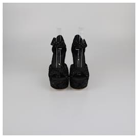 Hermès-HERMES Espadrilles T.EU 37 Leather-Black