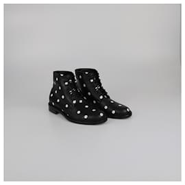 Saint Laurent-SAINT LAURENT Boots T.EU 37 Leather-Black