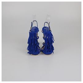 EMPORIO ARMANI Sandals T.EU 35 Suede Blue