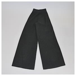 Autre Marque-NON SIGNE / UNSIGNED Trousers T.FR 40 Silk-Grey