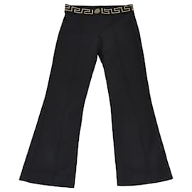Versace-VERSACE Trousers T.FR 4 Cotton-Black