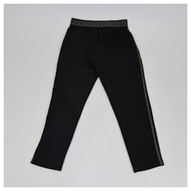 Versace-VERSACE Trousers T.FR 4 Cotton-Black