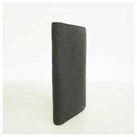 Louis Vuitton-Louis Vuitton Long Wallet Monogram Shadow Portefeuille Brazza M62900 Noir-Black