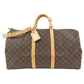 Louis Vuitton-Louis Vuitton Keepall Bandouliere 55-Brown