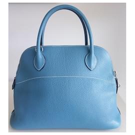 Hermès-Hermes Bolide 31 Bag-Blue